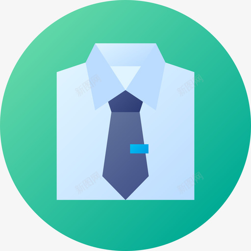 领带时尚7渐变色图标svg_新图网 https://ixintu.com 变色 时尚 渐变 设计 领带