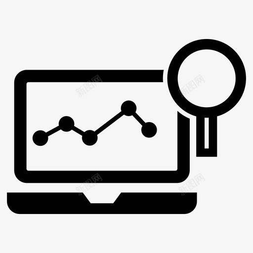 研究文件实验室图标svg_新图网 https://ixintu.com 实验室 技术 放大镜 文件 研究