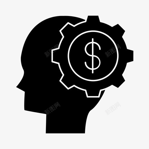 为钱而创造性思考企业企业主图标svg_新图网 https://ixintu.com 企业 企业主 创造性 思考 营销 金融