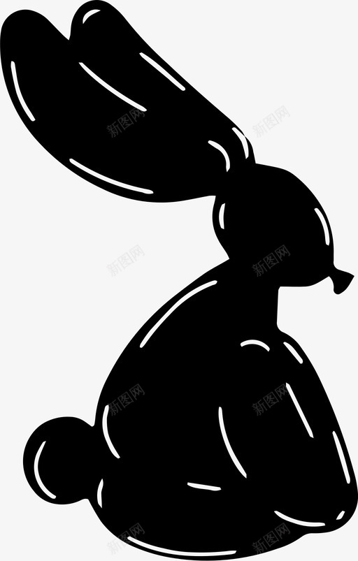 气球兔子动物乐趣图标svg_新图网 https://ixintu.com 乐趣 动物 宠物 气球兔子 气球动物 聚会