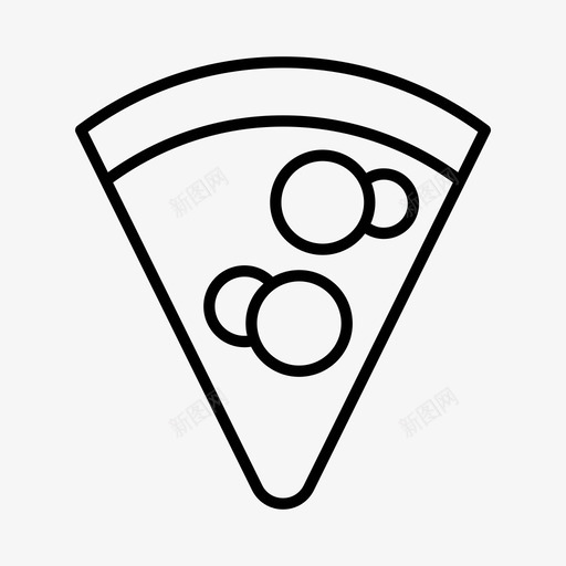 披萨片菜肴烹饪图标svg_新图网 https://ixintu.com 意大利 披萨片 披萨轮 烹饪 菜肴 食品