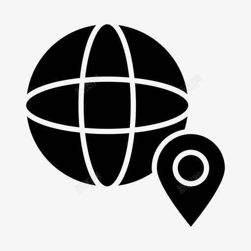 gps定位地球位置图标svg_新图网 https://ixintu.com 2字形 gps 世界 位置 地球 定位 旅行