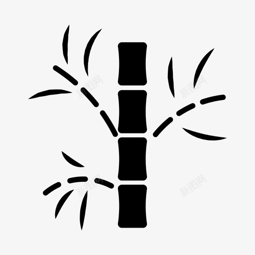 竹子瓷器植物图标svg_新图网 https://ixintu.com 丛林 嫩芽 植物 温泉 瓷器 竹子