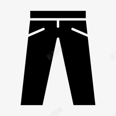 裤子马裤服装图标图标