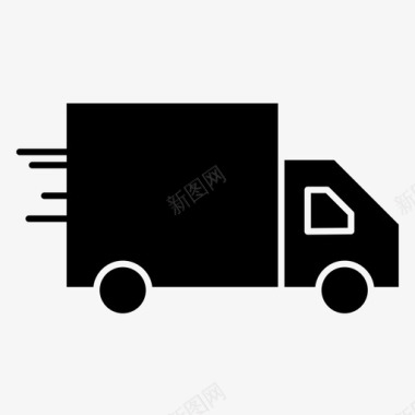卡车运输车货车图标图标