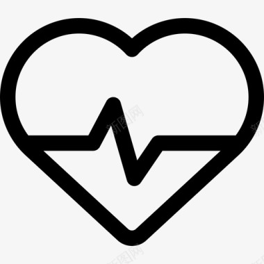 心脏病学医疗服务2线性图标图标