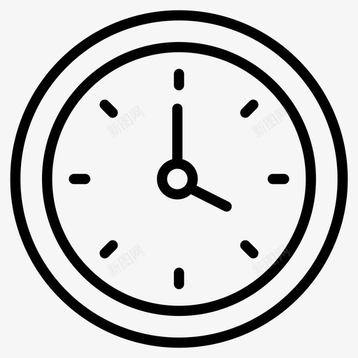 时间时钟截止日期图标svg_新图网 https://ixintu.com 截止日期 手表 数字营销线图标 时钟 时间 时间表