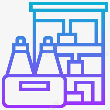 仓库批量生产16梯度图标图标