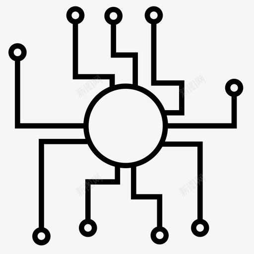 分散抽象区块链图标svg_新图网 https://ixintu.com 分散 加密 区块 密码学 技术 抽象 货币