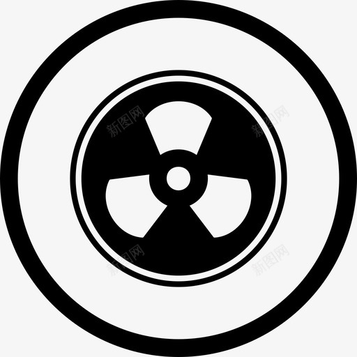 辐射危险核图标svg_新图网 https://ixintu.com 军事 危险 放射性 辐射