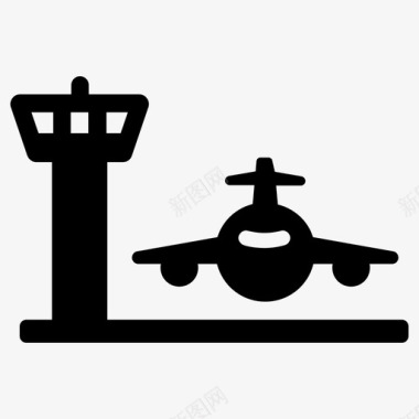 机场空管飞机图标图标