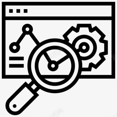 Web业务分析12线性图标图标