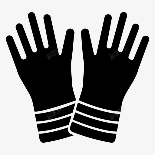 工作手套清洁手套手保护图标svg_新图网 https://ixintu.com 保护 图标 字形 工作 工具集 手套 手戴 施工 洗涤 清洁
