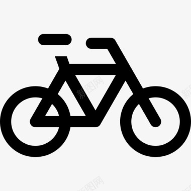 自行车活跃生活方式24充满活力图标图标