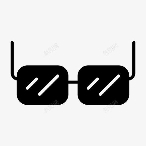 眼镜双筒望远镜视觉图标svg_新图网 https://ixintu.com 双筒望远镜 派对标志 眼镜 视觉