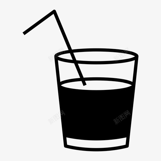 饮料玻璃杯一杯水图标svg_新图网 https://ixintu.com 一杯水 玻璃杯 饮料