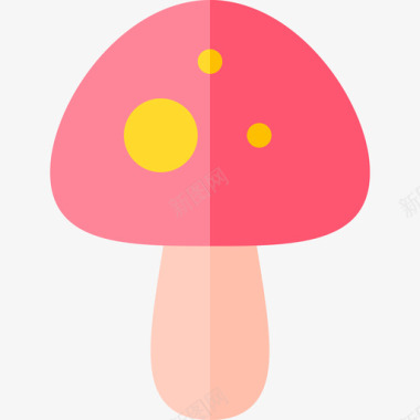 蘑菇过敏22扁平图标图标