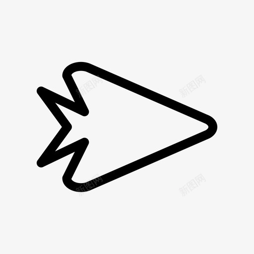 右箭头右方向箭头箭头图标svg_新图网 https://ixintu.com 下一个 右方 图标 字形 方向 箭头