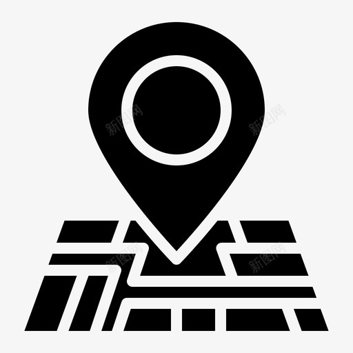位置导航和地图2填充图标svg_新图网 https://ixintu.com 位置 填充 导航和地图2