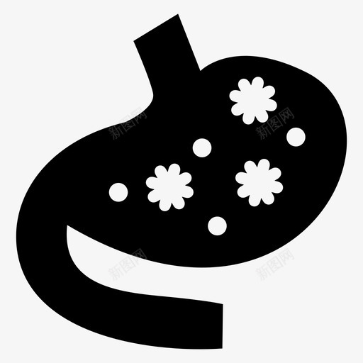 胃身体疾病图标svg_新图网 https://ixintu.com 健康 医疗 疾病 胃痛 身体