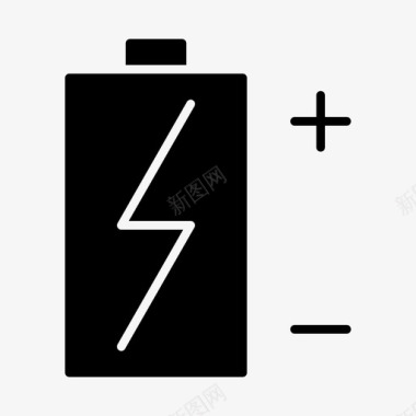 电池充电蓄电池能量图标图标