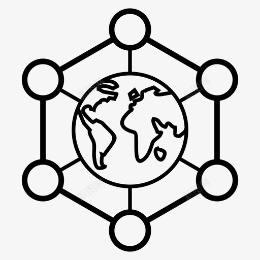 全球国际世界图标svg_新图网 https://ixintu.com 世界 全球 国际 图标 界线
