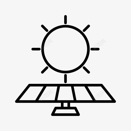 电池环保太阳能图标svg_新图网 https://ixintu.com 太阳能 环保 电池 科学