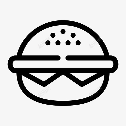 奶酪汉堡食物餐食图标svg_新图网 https://ixintu.com 三明治 中等 奶酪 差距 汉堡 随机 食物 餐食