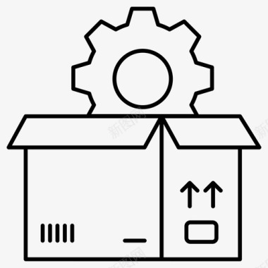 包裹设置盒子维护递送设置图标图标
