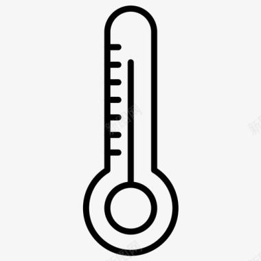 温度计热夏天图标图标
