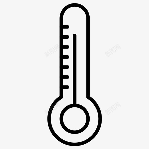温度计热夏天图标svg_新图网 https://ixintu.com 夏天 温度 温度计