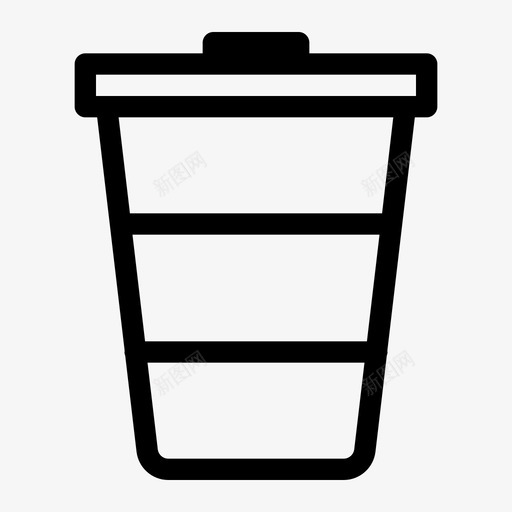 饮料杯水图标svg_新图网 https://ixintu.com 业务 办公 饮料