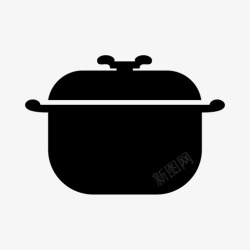 待煮盘装食物图标锅煮食物图标高清图片