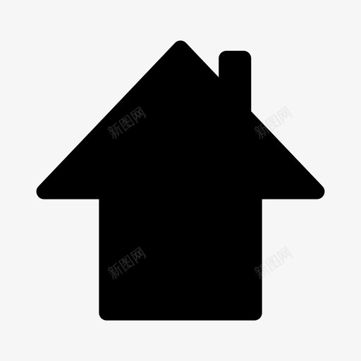 房屋建筑物房产图标svg_新图网 https://ixintu.com 住宅 图标 多媒体 建筑物 房产 房屋 物业