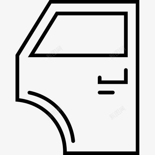 车门汽车门道图标svg_新图网 https://ixintu.com 汽车 赛车 车门 门道 零件