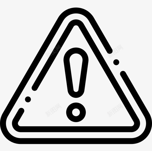 警告交通标志13线形图标svg_新图网 https://ixintu.com 交通标志 线形 警告