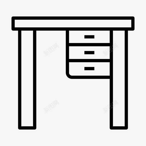 办公桌家具办公室图标svg_新图网 https://ixintu.com 办公室 办公桌 场所 家具 工作 工作场 桌子 系列 餐桌