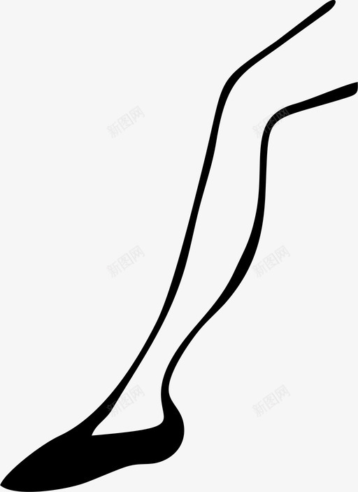 腿绘画手绘图标svg_新图网 https://ixintu.com 手绘 绘画