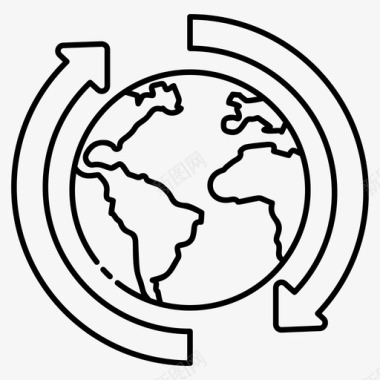 环球全球服务国际服务图标图标