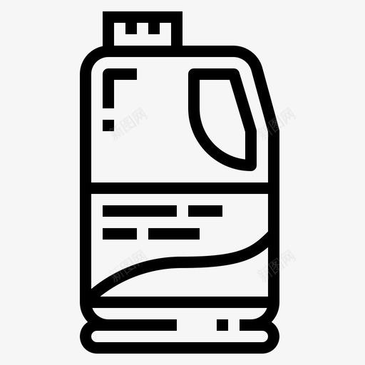 漂白剂瓶子化学品图标svg_新图网 https://ixintu.com 化学品 卫生用品 清洁剂 漂白剂 瓶子