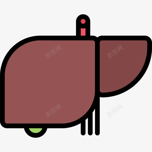 肝脏药物43颜色图标svg_新图网 https://ixintu.com 肝脏 药物 颜色