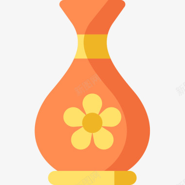 花瓶手工艺品8扁平图标图标