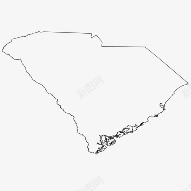 南卡罗来纳州美国图标图标