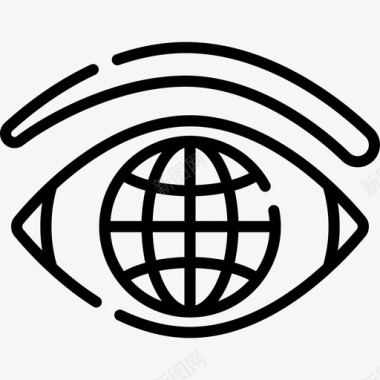 互联网成瘾4线性图标图标