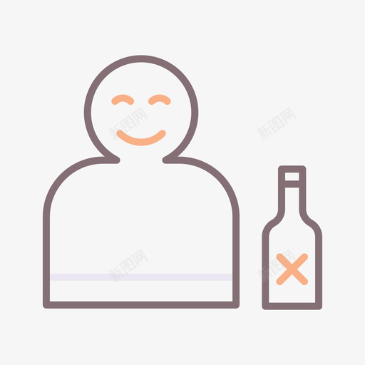 酒精上瘾4肤色图标svg_新图网 https://ixintu.com 上瘾 肤色 酒精