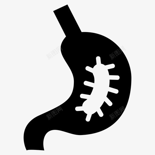胃身体疾病图标svg_新图网 https://ixintu.com 健康 医疗 疾病 胃痛 身体