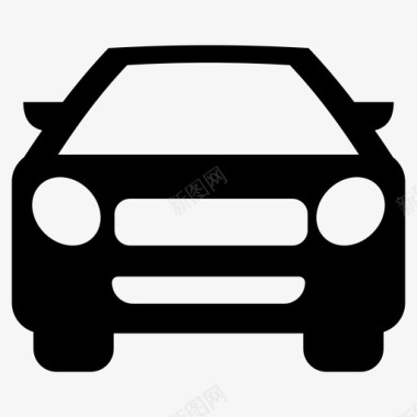 跑车自动快速图标图标