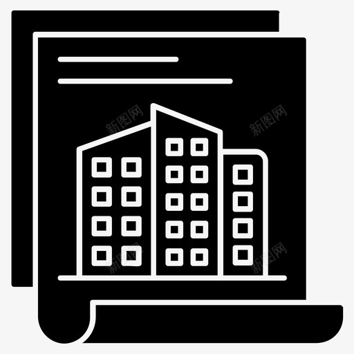 房地产项目住宅项目住宅方案图标svg_新图网 https://ixintu.com 住宅 公寓 图标 字形 工具集 建筑 房地产 方案 项目