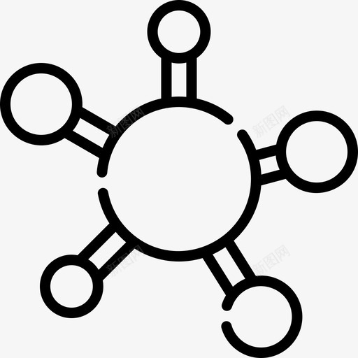 分子实验室46线性图标svg_新图网 https://ixintu.com 分子 实验室 线性