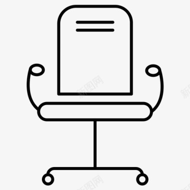 办公室椅子家具图标图标